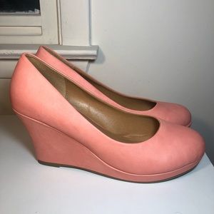 Top Moda Spring Pink Wedges size 10